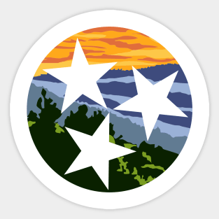 Tristar with Smoky Mountains Sticker